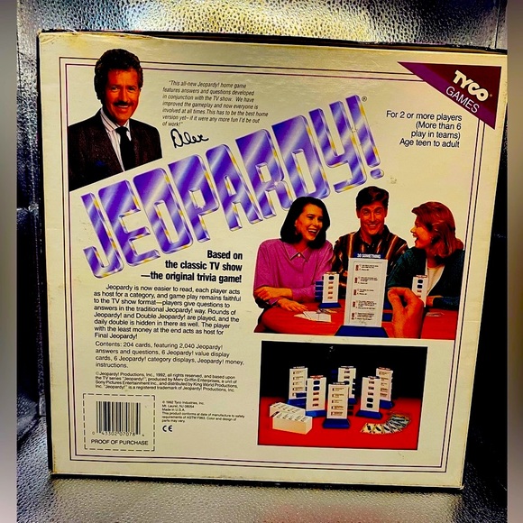 Vintage “Jeopardy” Board Game 1986 Collectors - Jackpot Find - Picture 9 of 9